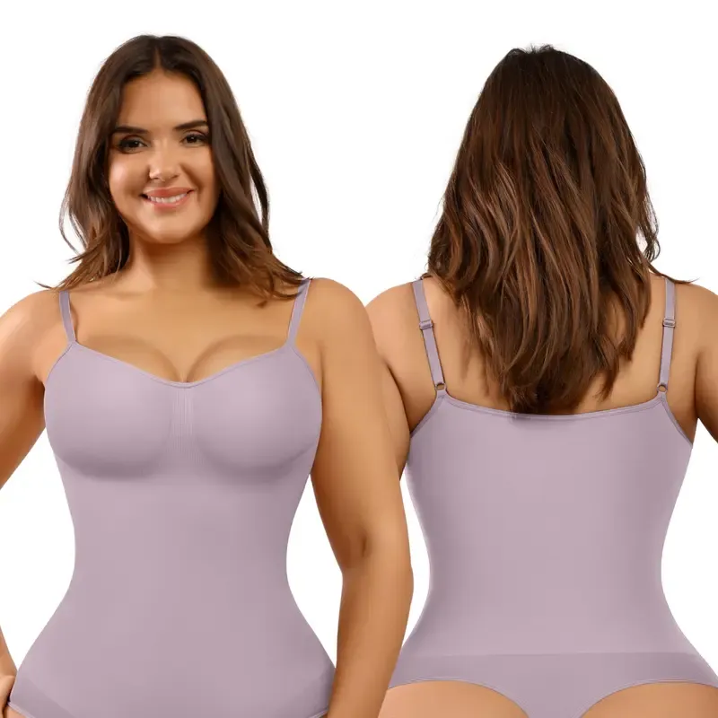 Women's Seamless Shapewear Bodysuit – Slimming, Breathable, Thong – Soft Comfort Fit