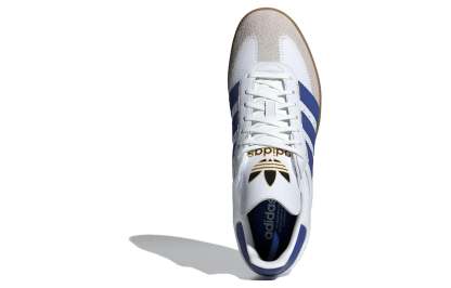 Aqdfdidas Samba OG 'Oversized Logo White Semi Lucid Blue' IF1813