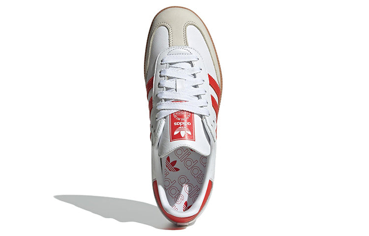 Aqdfdidas Samba OG 'White Solar Red Gum' IF6513 Mujer