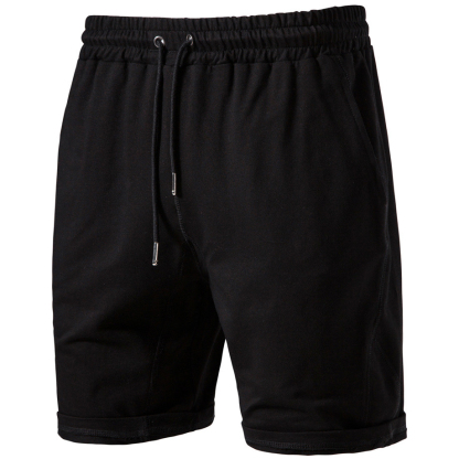 Men's Casual Washed Terry Sports Shorts