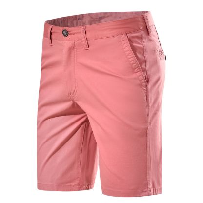 Straight Casual Solid Color Simple Casual Shorts