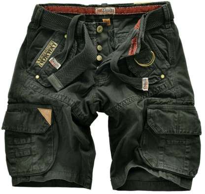 Men's Outdoor Tactical Distressed Printed Shorts