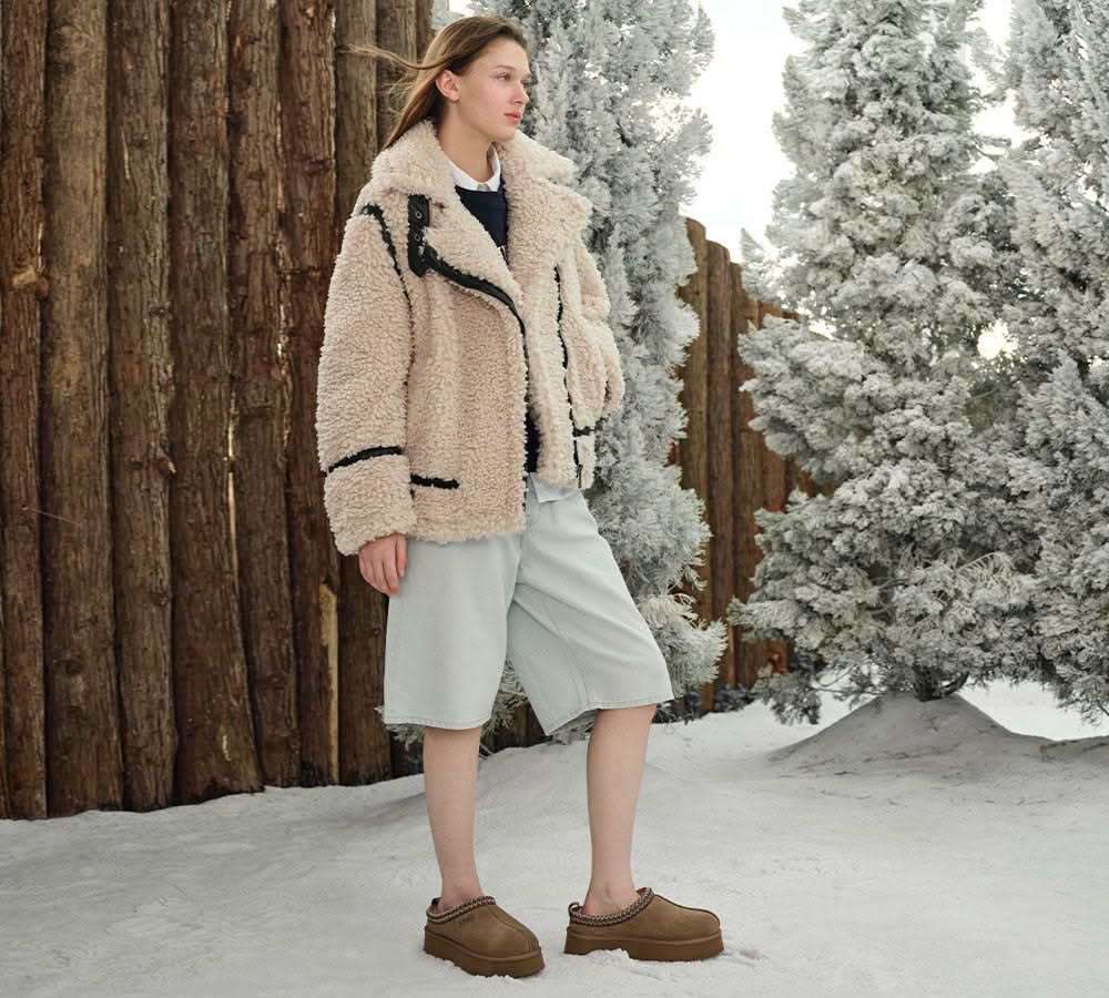 🔥AUSTRALIAN SHEPHERD® UGG Slippers Sheepskin Wool Ankle Platform Tazzy Tay