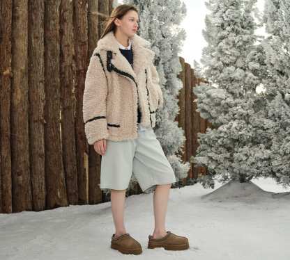 🔥AUSTRALIAN SHEPHERD® UGG Slippers Sheepskin Wool Ankle Platform Tazzy Tay