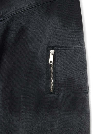 15OZ CANVAS CLASP BOMBER JACKET | WASHED BLACK