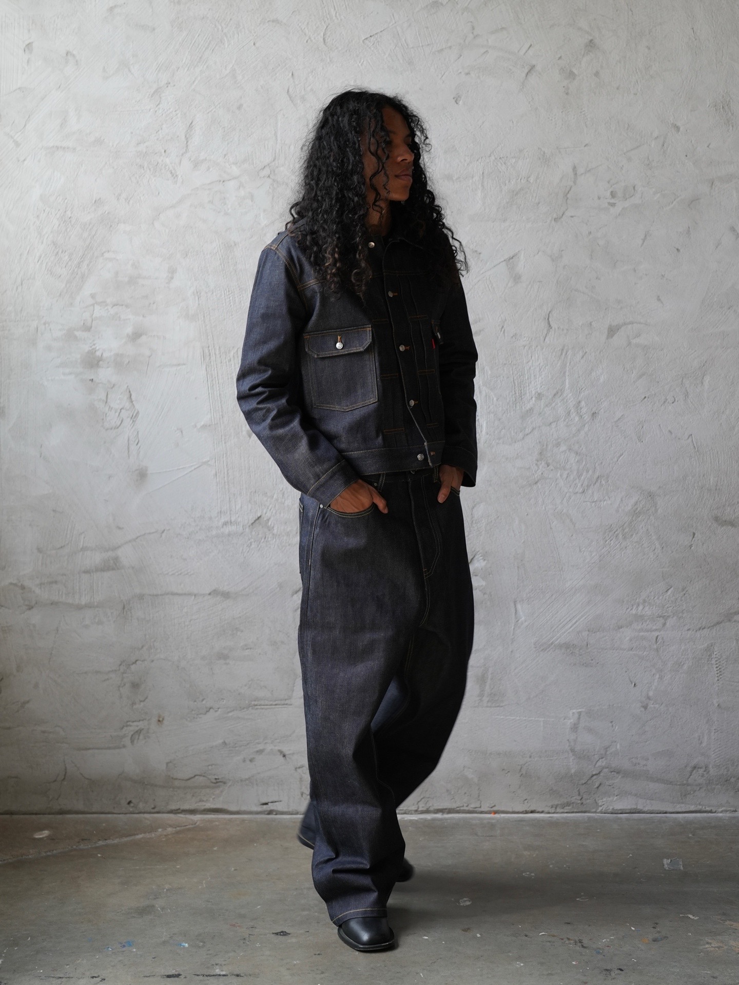 DARK INDIGO DENIM JACKET