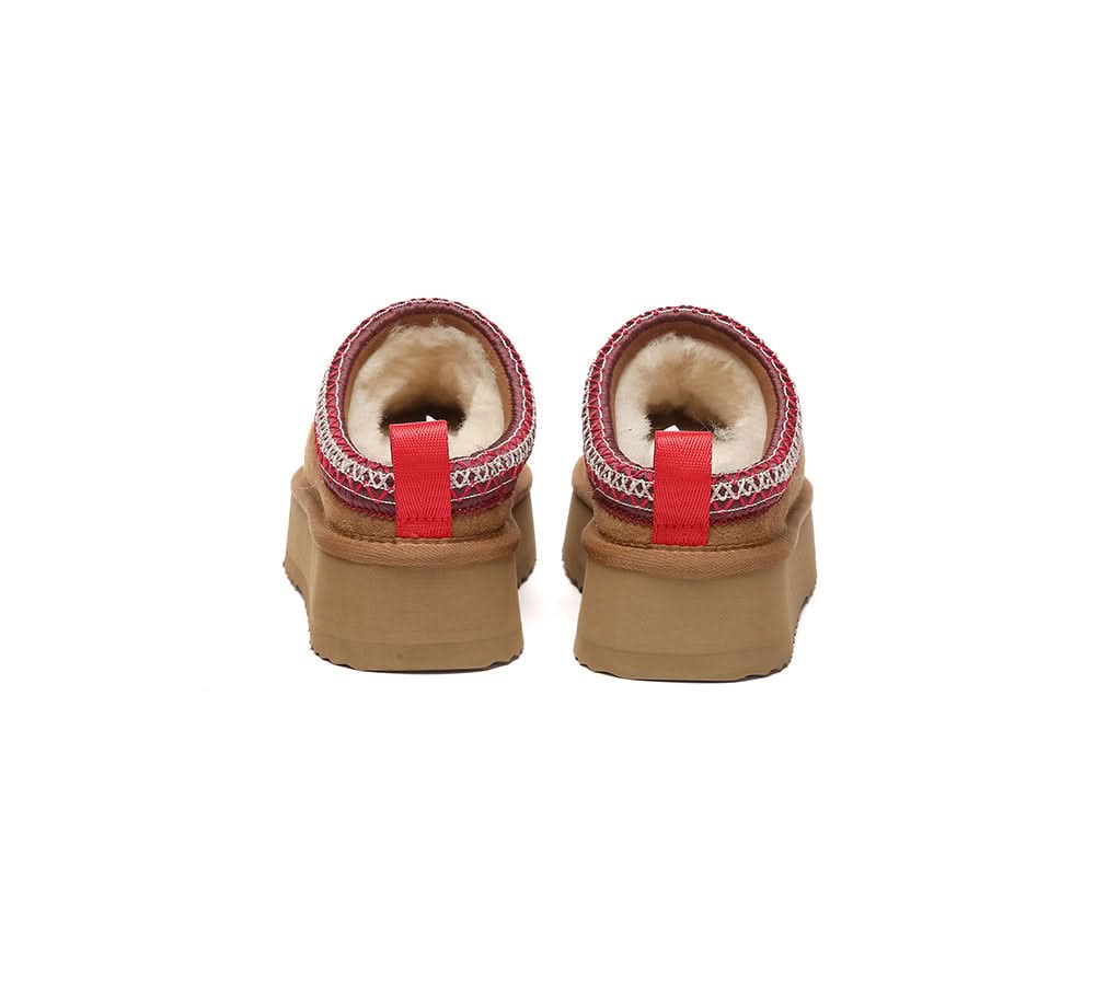 🔥AUSTRALIAN SHEPHERD® UGG Slippers Sheepskin Wool Ankle Platform Tazzy Tay