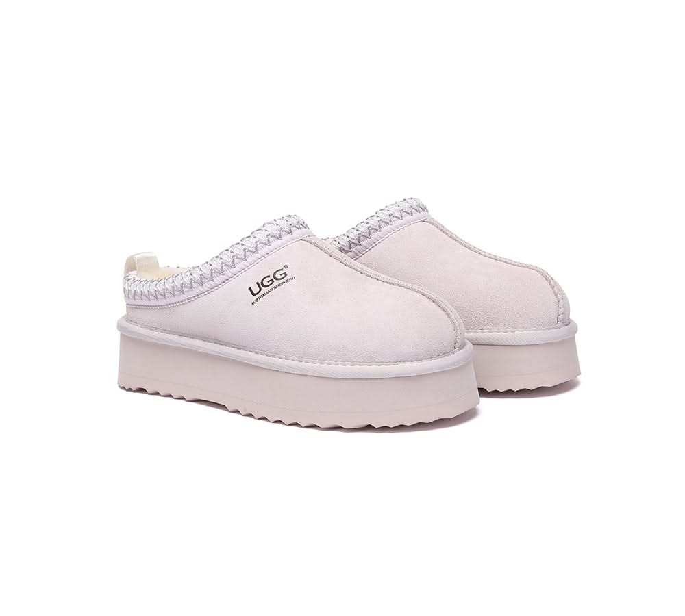 🔥AUSTRALIAN SHEPHERD® UGG Slippers Sheepskin Wool Ankle Platform Tazzy Tay