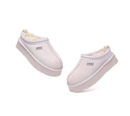 🔥AUSTRALIAN SHEPHERD® UGG Slippers Sheepskin Wool Ankle Platform Tazzy Tay