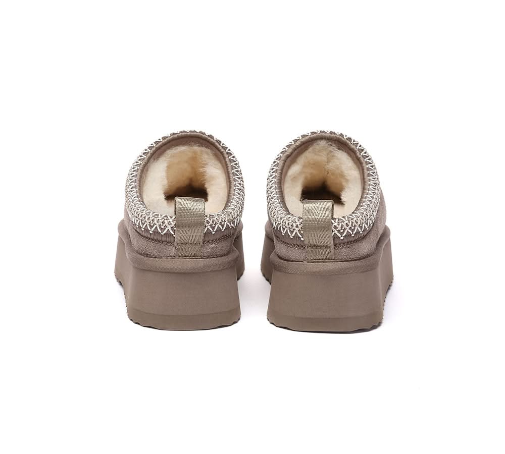 🔥AUSTRALIAN SHEPHERD® UGG Slippers Sheepskin Wool Ankle Platform Tazzy Tay
