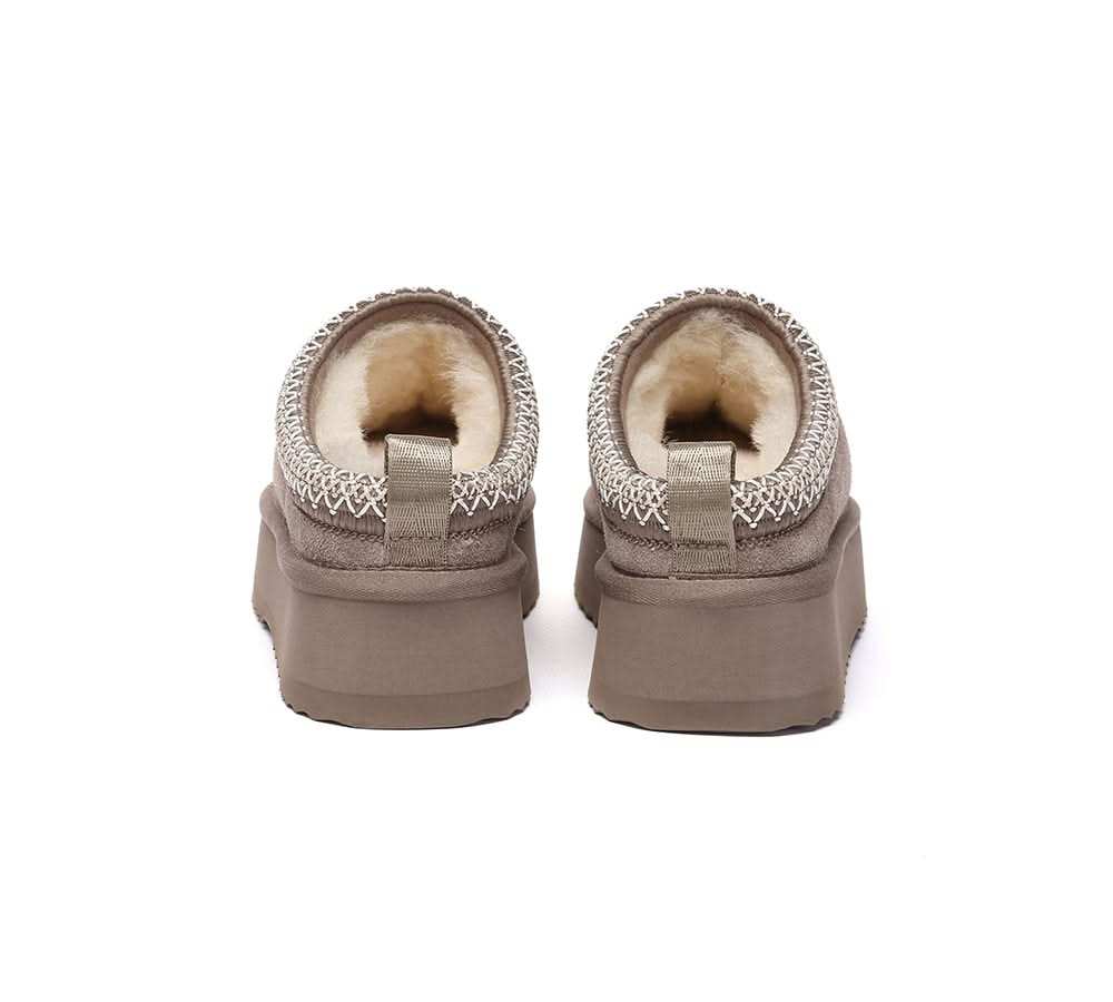 🔥AUSTRALIAN SHEPHERD® UGG Slippers Sheepskin Wool Ankle Platform Tazzy Tay