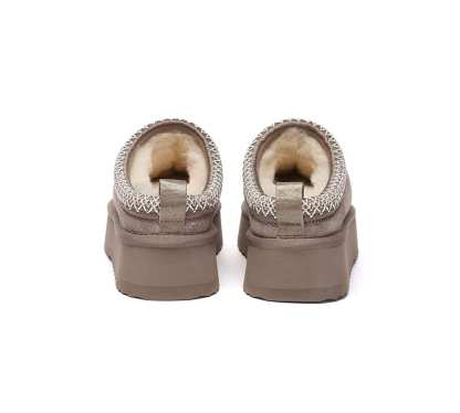 🔥AUSTRALIAN SHEPHERD® UGG Slippers Sheepskin Wool Ankle Platform Tazzy Tay