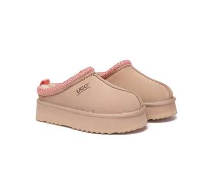 🔥AUSTRALIAN SHEPHERD® UGG Slippers Sheepskin Wool Ankle Platform Tazzy Tay