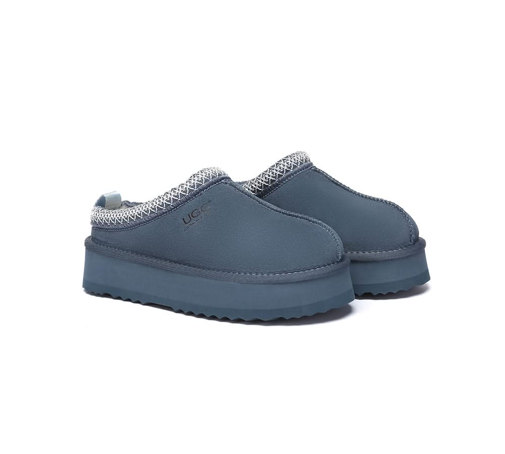 🔥AUSTRALIAN SHEPHERD® UGG Slippers Sheepskin Wool Ankle Platform Tazzy Tay