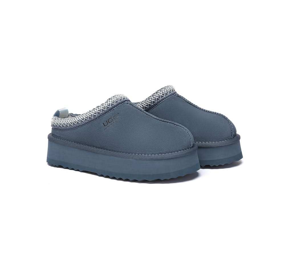 🔥AUSTRALIAN SHEPHERD® UGG Slippers Sheepskin Wool Ankle Platform Tazzy Tay