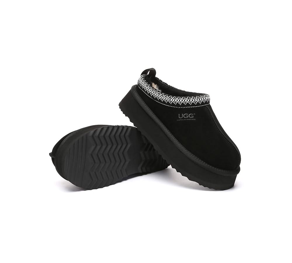 🔥AUSTRALIAN SHEPHERD® UGG Slippers Sheepskin Wool Ankle Platform Tazzy Tay