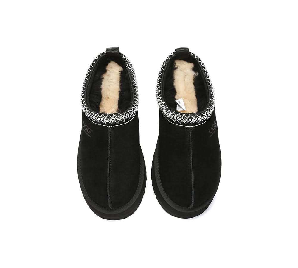 🔥AUSTRALIAN SHEPHERD® UGG Slippers Sheepskin Wool Ankle Platform Tazzy Tay