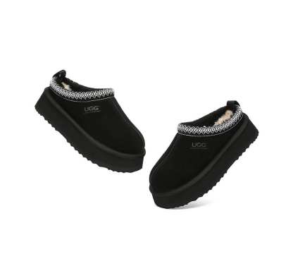 🔥AUSTRALIAN SHEPHERD® UGG Slippers Sheepskin Wool Ankle Platform Tazzy Tay