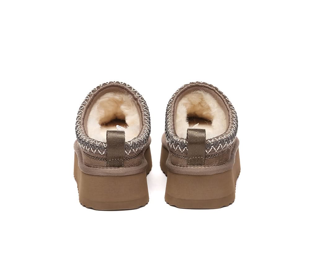 🔥AUSTRALIAN SHEPHERD® UGG Slippers Sheepskin Wool Ankle Platform Tazzy Tay