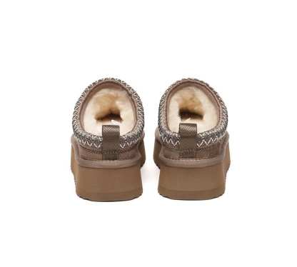 🔥AUSTRALIAN SHEPHERD® UGG Slippers Sheepskin Wool Ankle Platform Tazzy Tay