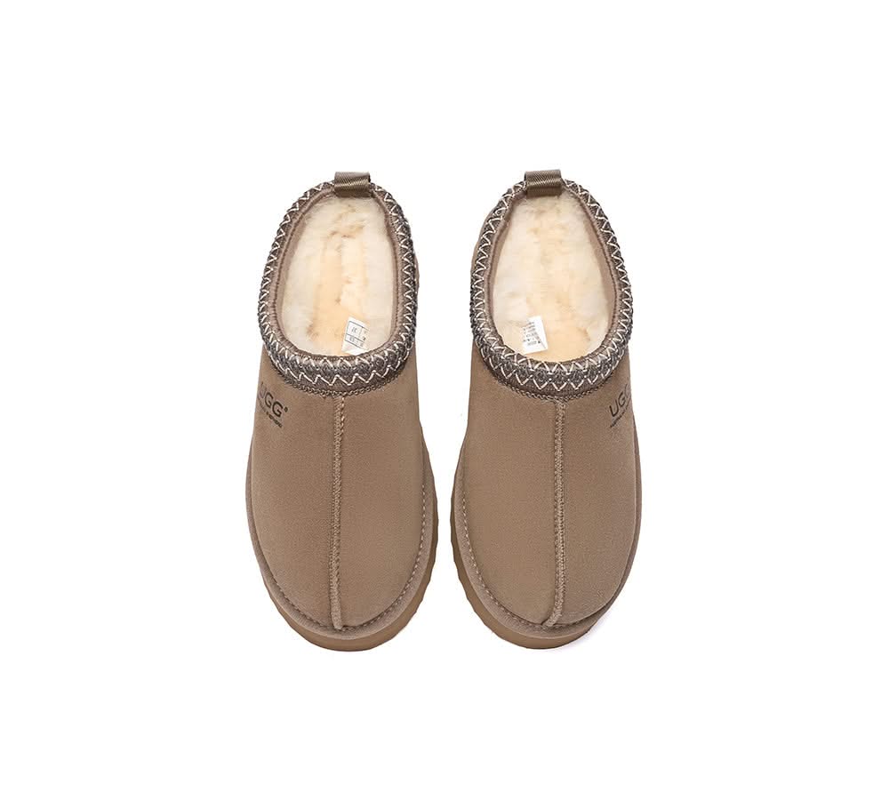 🔥AUSTRALIAN SHEPHERD® UGG Slippers Sheepskin Wool Ankle Platform Tazzy Tay