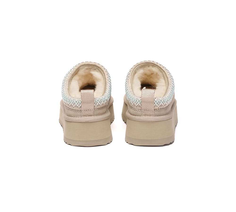 🔥AUSTRALIAN SHEPHERD® UGG Slippers Sheepskin Wool Ankle Platform Tazzy Tay