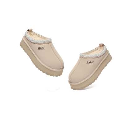 🔥AUSTRALIAN SHEPHERD® UGG Slippers Sheepskin Wool Ankle Platform Tazzy Tay
