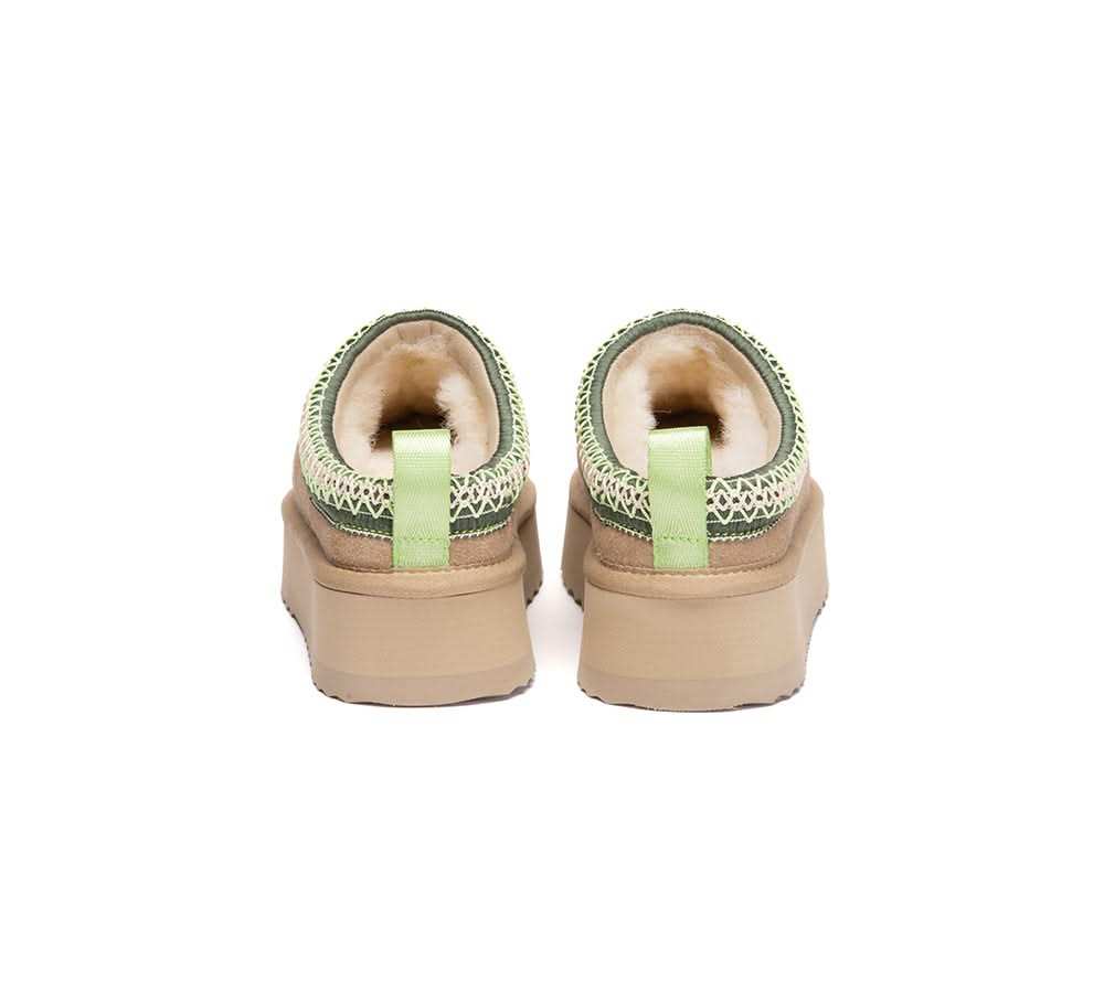 🔥AUSTRALIAN SHEPHERD® UGG Slippers Sheepskin Wool Ankle Platform Tazzy Tay
