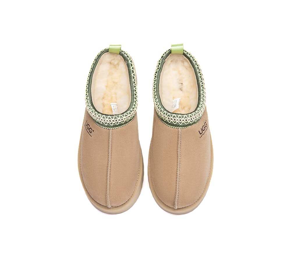🔥AUSTRALIAN SHEPHERD® UGG Slippers Sheepskin Wool Ankle Platform Tazzy Tay
