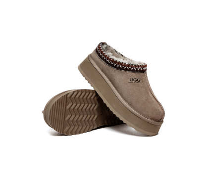 🔥AUSTRALIAN SHEPHERD® UGG Slippers Sheepskin Wool Ankle Platform Tazzy Ventus