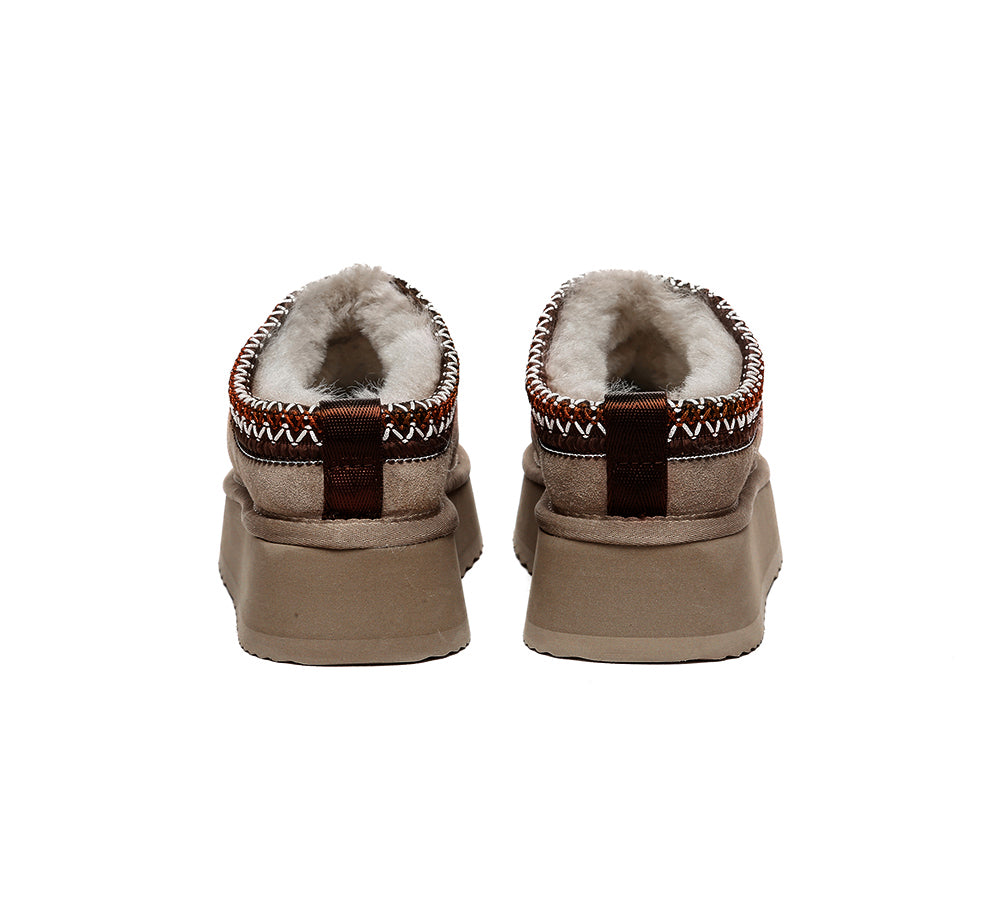 🔥AUSTRALIAN SHEPHERD® UGG Slippers Sheepskin Wool Ankle Platform Tazzy Ventus