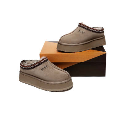 🔥AUSTRALIAN SHEPHERD® UGG Slippers Sheepskin Wool Ankle Platform Tazzy Ventus