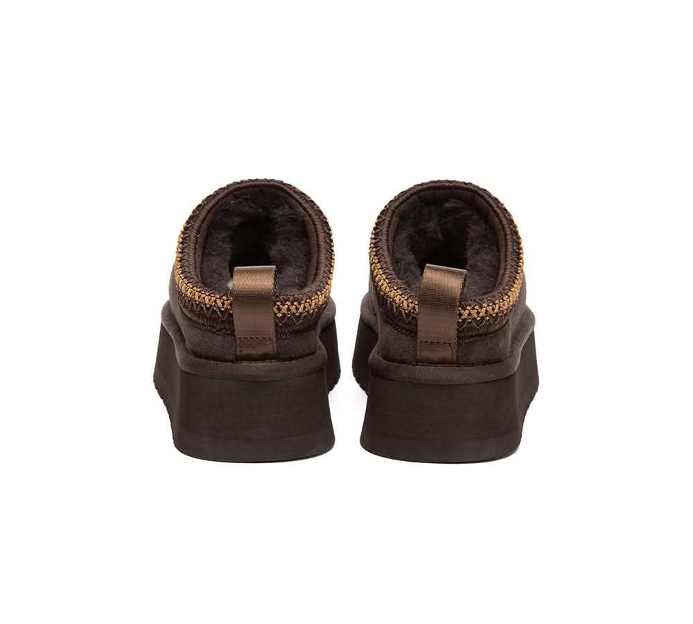 🔥AUSTRALIAN SHEPHERD® UGG Slippers Sheepskin Wool Ankle Platform Tazzy Tay