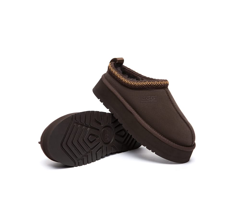 🔥AUSTRALIAN SHEPHERD® UGG Slippers Sheepskin Wool Ankle Platform Tazzy Tay