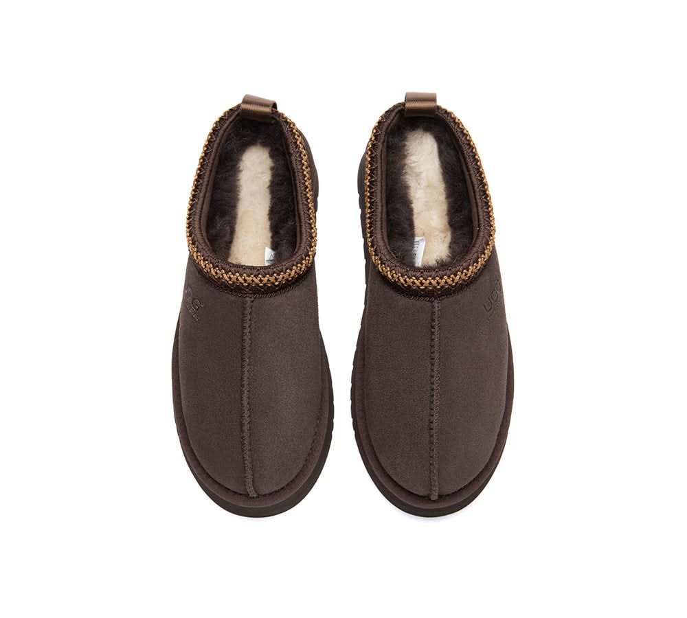 🔥AUSTRALIAN SHEPHERD® UGG Slippers Sheepskin Wool Ankle Platform Tazzy Tay