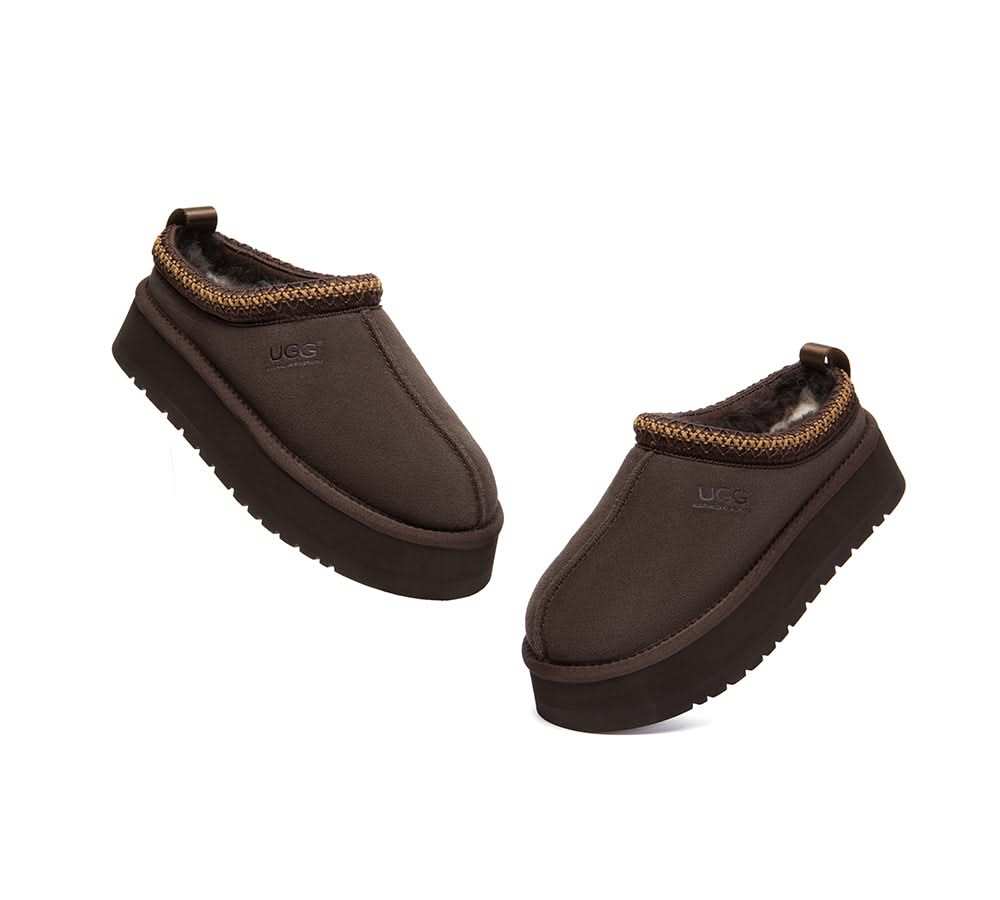 🔥AUSTRALIAN SHEPHERD® UGG Slippers Sheepskin Wool Ankle Platform Tazzy Tay