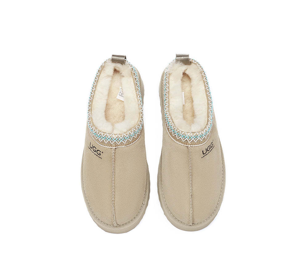 🔥AUSTRALIAN SHEPHERD® UGG Slippers Sheepskin Wool Ankle Platform Tazzy Ventus