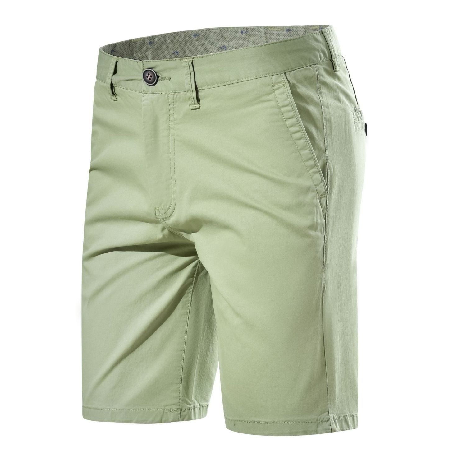 Straight Casual Solid Color Simple Casual Shorts