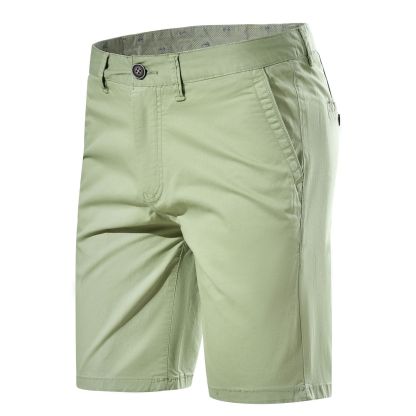 Straight Casual Solid Color Simple Casual Shorts