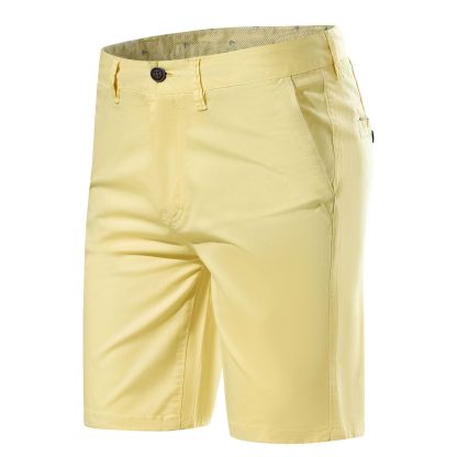 Straight Casual Solid Color Simple Casual Shorts