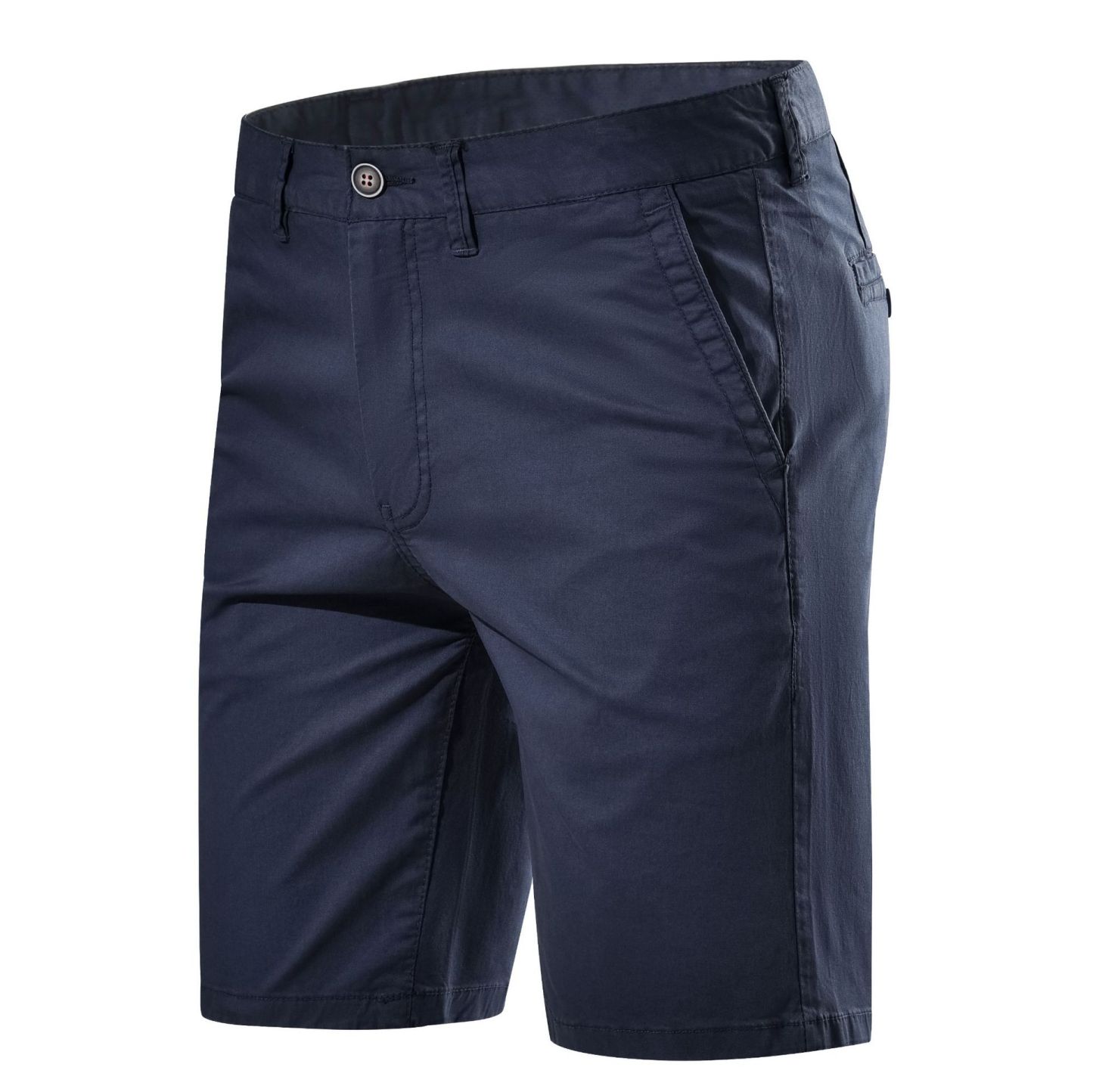 Straight Casual Solid Color Simple Casual Shorts