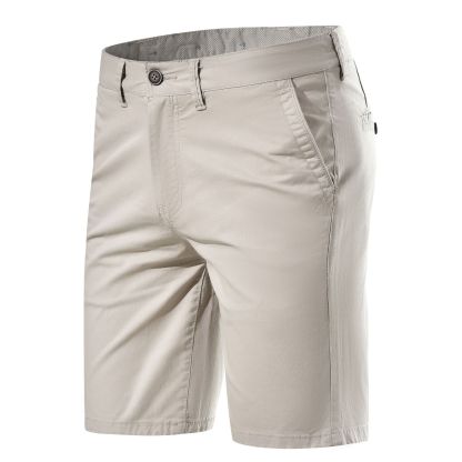 Straight Casual Solid Color Simple Casual Shorts