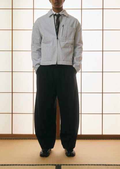 PINSTRIPE CANVAS WORKWEAR JACKET