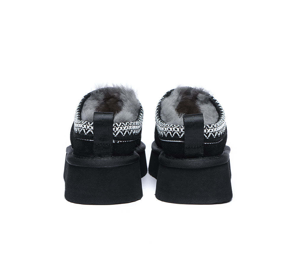 🔥AUSTRALIAN SHEPHERD® UGG Slippers Sheepskin Wool Ankle Platform Tazzy Ventus