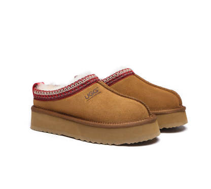 🔥AUSTRALIAN SHEPHERD® UGG Slippers Sheepskin Wool Ankle Platform Tazzy Ventus