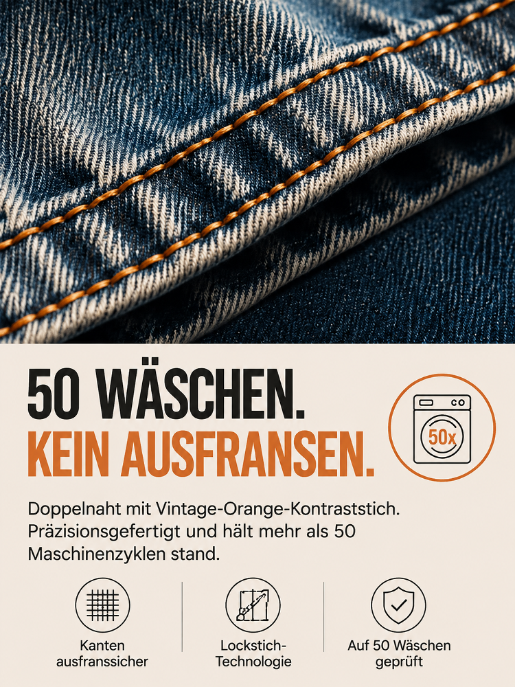 Jeans‑Splice Strickjacke im Fake‑Zwei‑Teile‑Look | Baumwoll‑Strickjacke für Damen