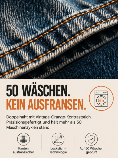 Jeans‑Splice Strickjacke im Fake‑Zwei‑Teile‑Look | Baumwoll‑Strickjacke für Damen