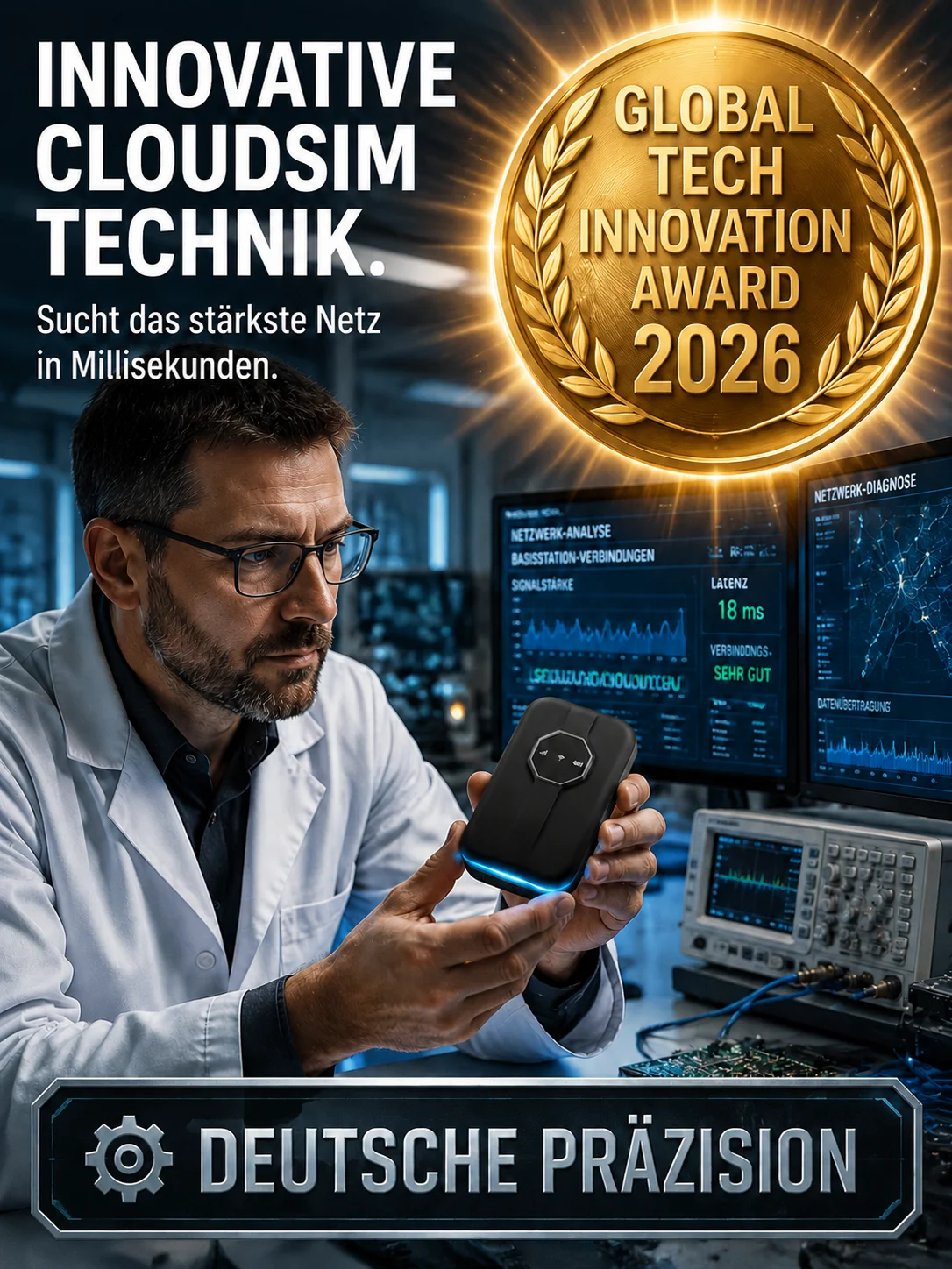 0€ Monatsgebühr Satelliten-WLAN! 500Mbit/s Weltweit