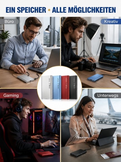 32 TB Externe Hochleistungs‑SSD für PC & Konsole