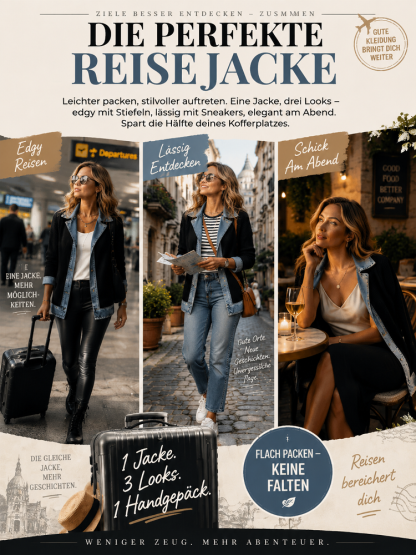 Jeans‑Splice Strickjacke im Fake‑Zwei‑Teile‑Look | Baumwoll‑Strickjacke für Damen